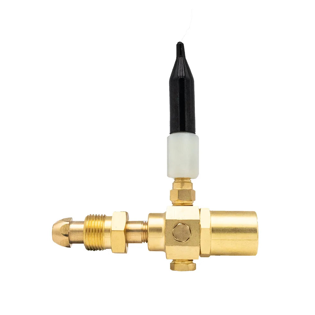 Bulgin helium balloon gas cylinder regulator with Type 10 connection for precise flow control and safety.